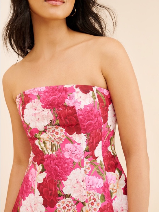 Sachin + Babi Strapless Floral Mini Dress in Fuchsia and Pink - Picture 5 of 9